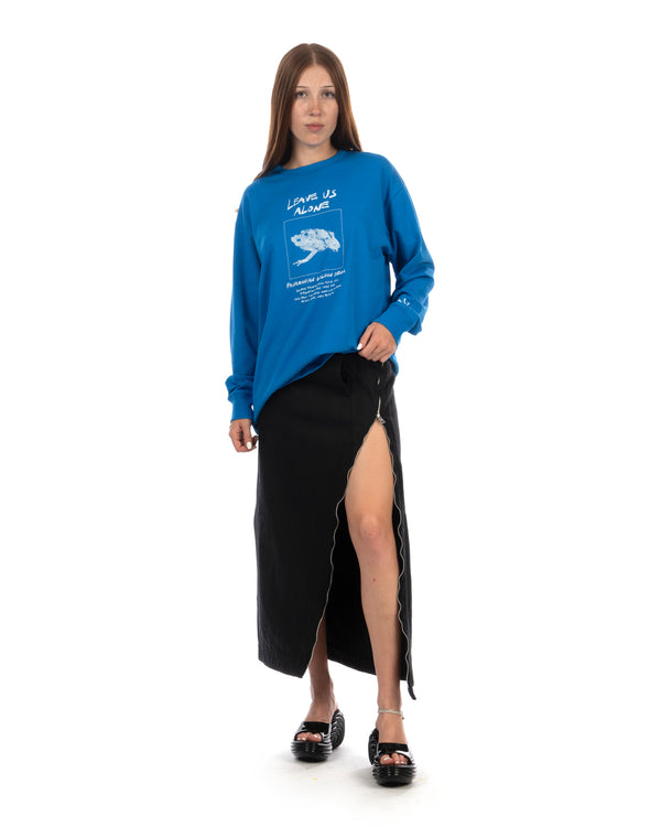 Beautiful People | Solaro Herringbone Bias Tight Longskirt Charcoal - Concrete