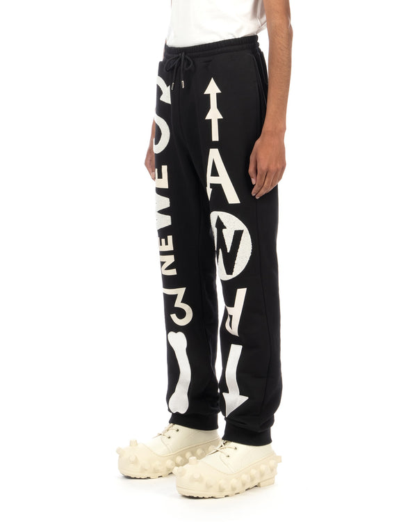 Walter Van Beirendonck | Alien Sweat Pants Black - Concrete