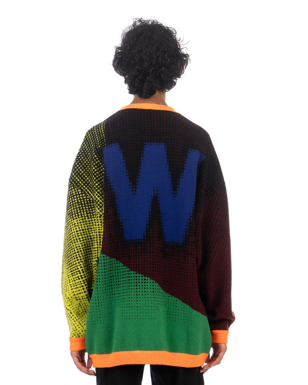 Walter Van Beirendonck | We Come in Peace Knit Sweater Multi - Concrete