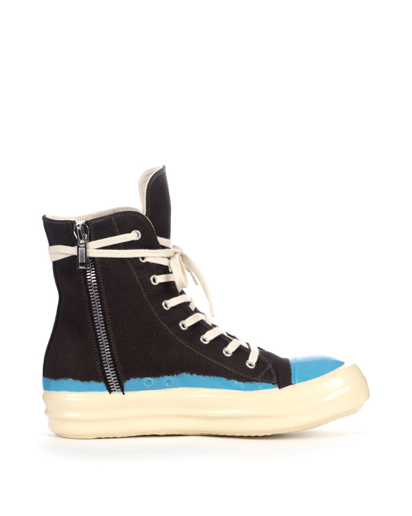 DRKSHDW by Rick Owens | Denim Sneaks Dark Dust / Blue - Concrete
