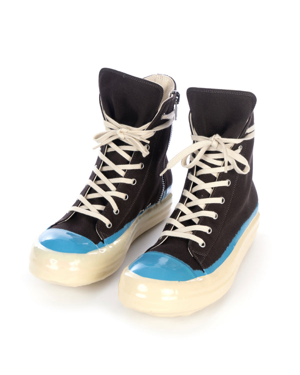 DRKSHDW by Rick Owens | Denim Sneaks Dark Dust / Blue - Concrete