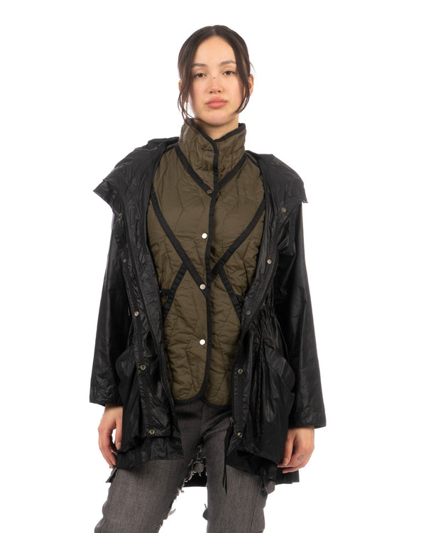 Christopher Raeburn | W Pop Out Parka Black - Concrete