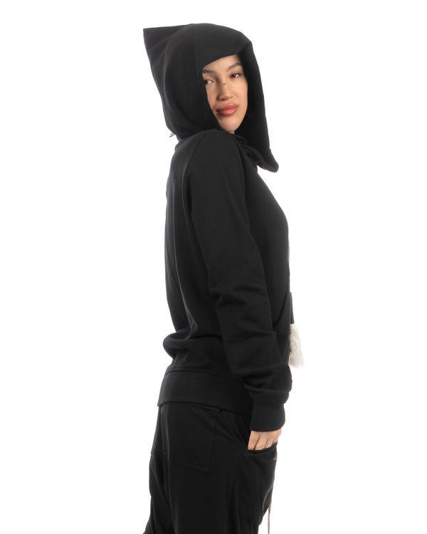 Rick Owens | x Champion Mountain Hoodie Black - Concrete