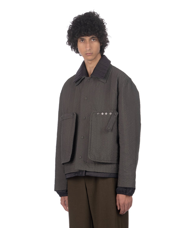 Craig Green | Double Quilt Worker Jacket Grey / Black - Concrete