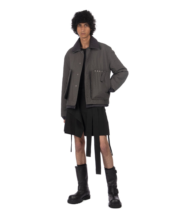 Craig Green | Layered Cotton Short Black - Concrete