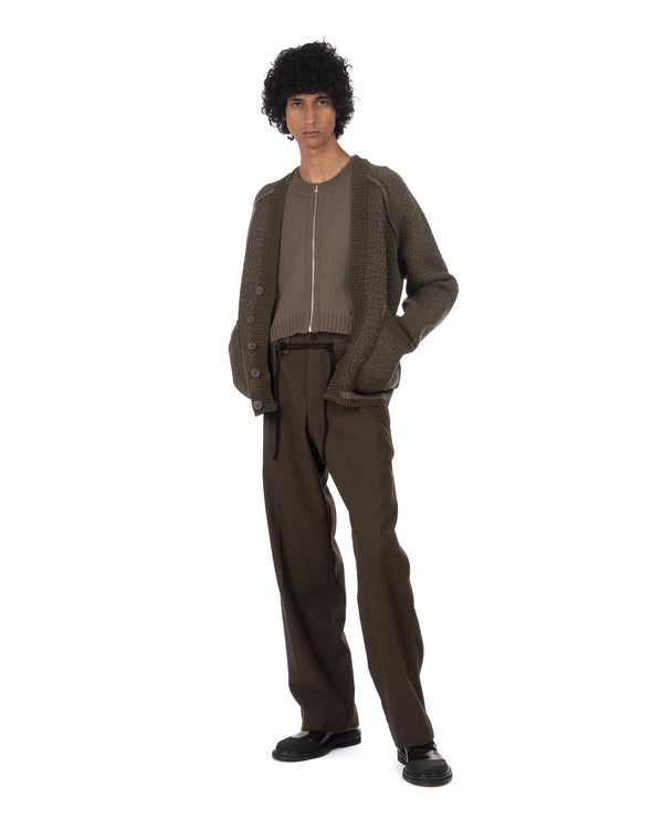 Craig Green | Washed Knit Blanket Jacket Khaki - Concrete