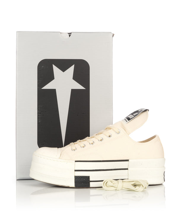 DRKSHDW by Rick Owens | x Converse DBL DRKSTAR Ox Natural - Concrete