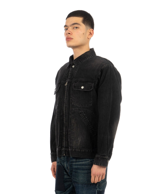 NEIGHBORHOOD | Washed Corduroy Jacket Black - Concrete