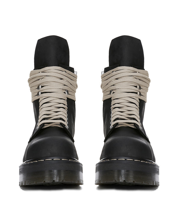 Rick Owens | x Dr. Martens Quad Sole Steel Toe Boot Black - Concrete