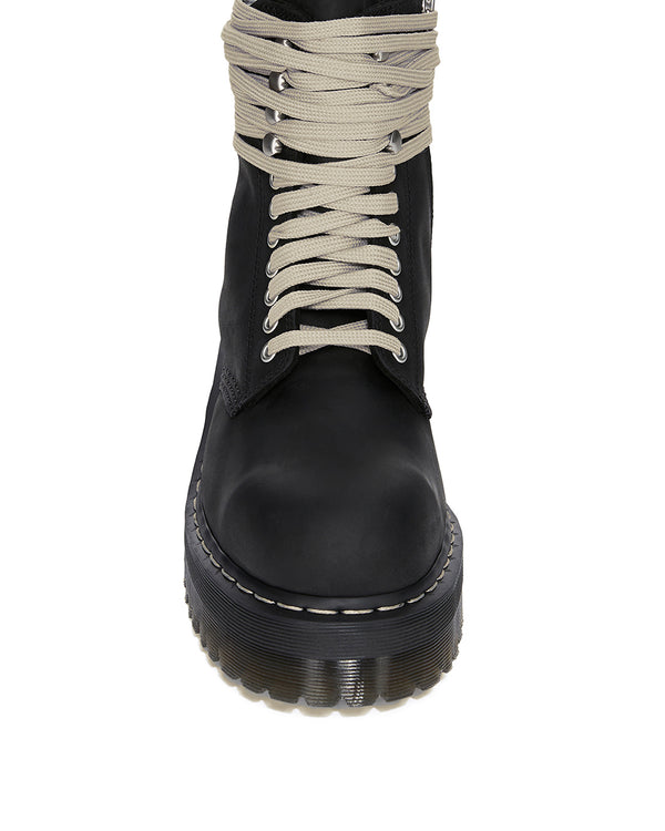 Rick Owens | x Dr. Martens Quad Sole Steel Toe Boot Black - Concrete