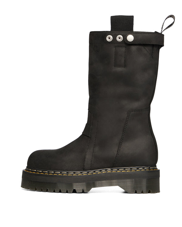Rick Owens | x Dr. Martens Quad Sole Pull On Boot Black - Concrete