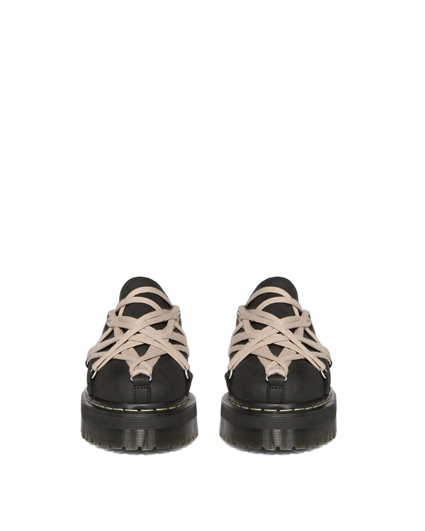 Rick Owens | x Dr. Martens Quad Sole Megalace Mule Black - Concrete