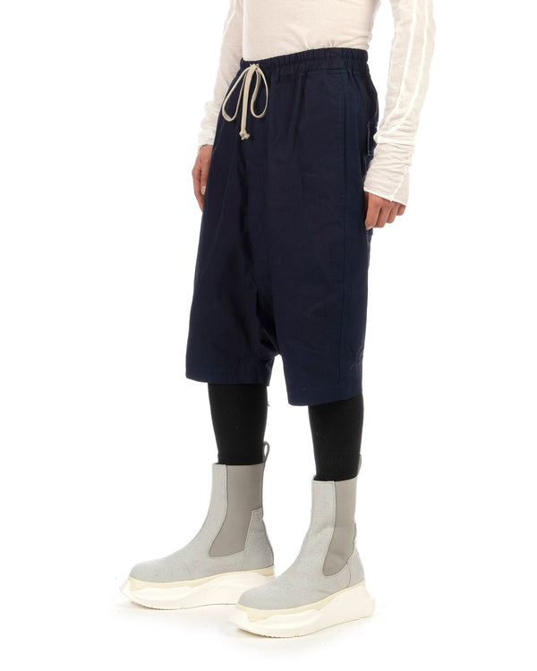 DRKSHDW by Rick Owens | Drawstring Pod Shorts Indigo - Concrete