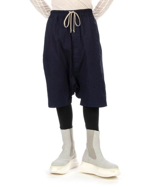 DRKSHDW by Rick Owens | Drawstring Pod Shorts Indigo - Concrete