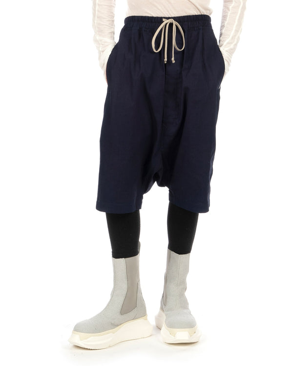 DRKSHDW by Rick Owens | Drawstring Pod Shorts Indigo - Concrete