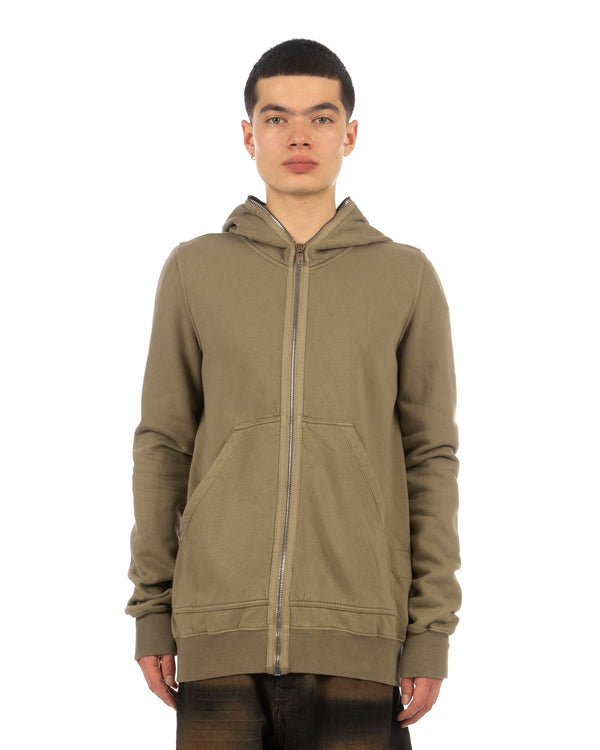 DRKSHDW by Rick Owens | Gimp Zipped Hoodie Pale Green - Concrete