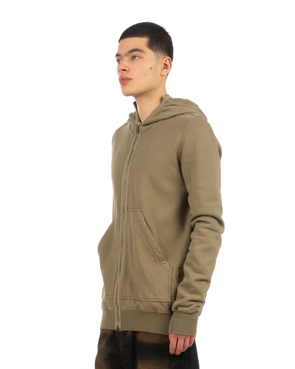 DRKSHDW by Rick Owens | Gimp Zipped Hoodie Pale Green - Concrete