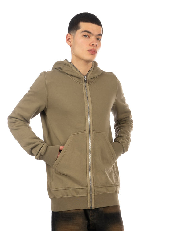 DRKSHDW by Rick Owens | Gimp Zipped Hoodie Pale Green - Concrete
