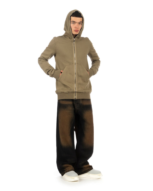 DRKSHDW by Rick Owens | Gimp Zipped Hoodie Pale Green - Concrete