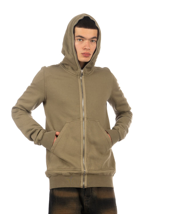 DRKSHDW by Rick Owens | Gimp Zipped Hoodie Pale Green - Concrete