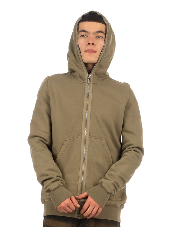 DRKSHDW by Rick Owens | Gimp Zipped Hoodie Pale Green - Concrete