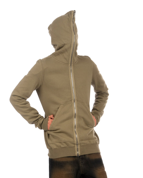 DRKSHDW by Rick Owens | Gimp Zipped Hoodie Pale Green - Concrete