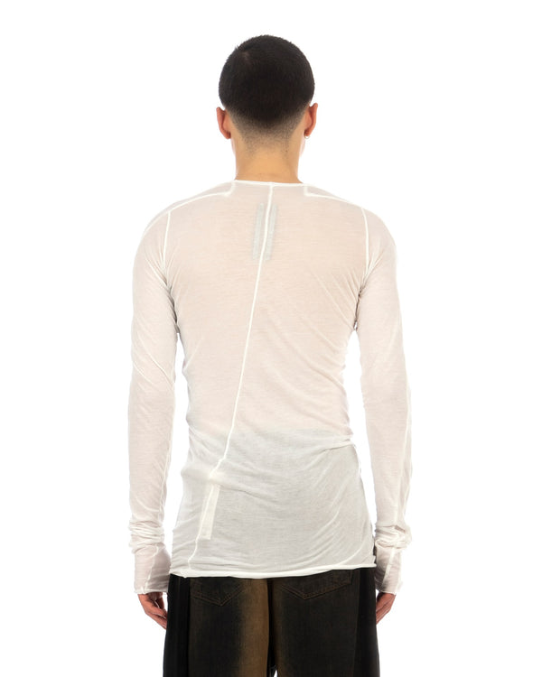 DRKSHDW by Rick Owens | Scarification LS T-Shirt Milk - Concrete