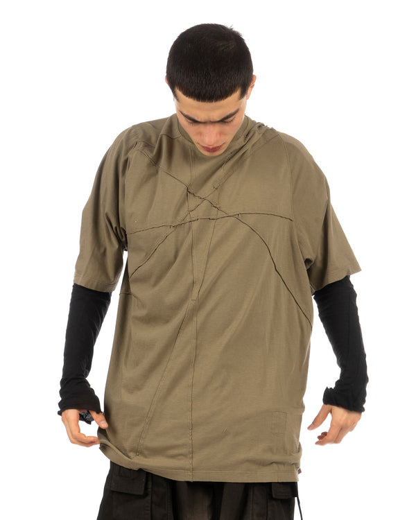 DRKSHDW by Rick Owens | Jumbo T Pale Green - Concrete