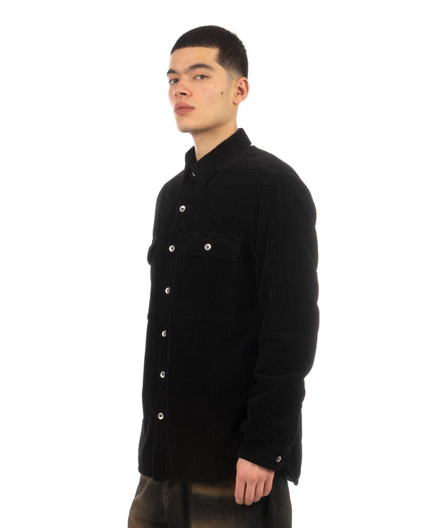 DRKSHDW by Rick Owens | Woven Padded Corduroy Jacket Black - Concrete