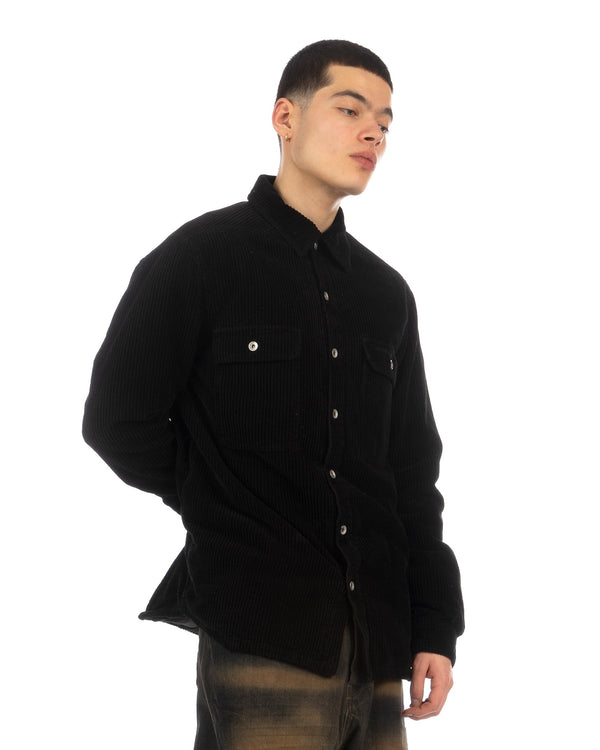 DRKSHDW by Rick Owens | Woven Padded Corduroy Jacket Black - Concrete