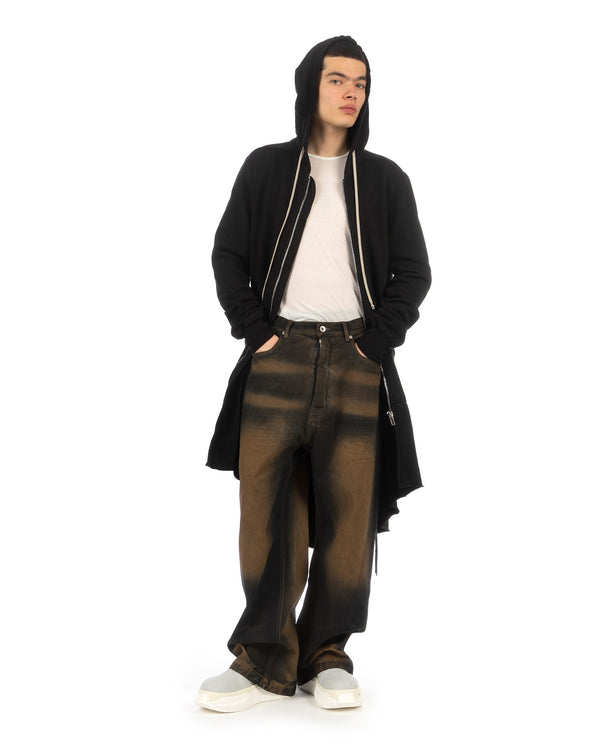 DRKSHDW by Rick Owens | Hoodie Fishtail Parka Black - Concrete