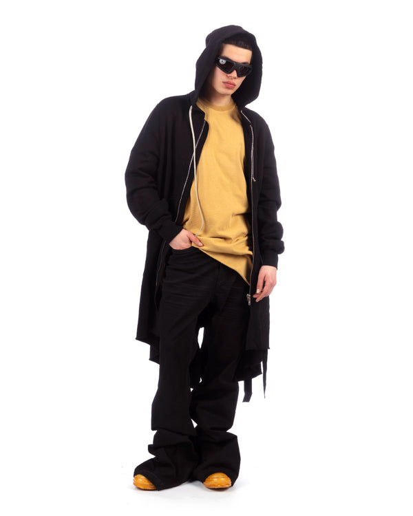 DRKSHDW by Rick Owens | Hoodie Fishtail Parka Black - Concrete