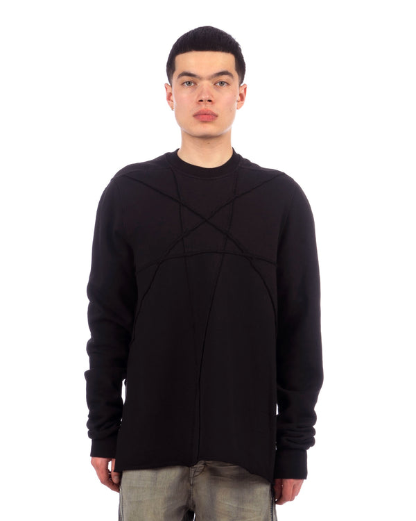 DRKSHDW by Rick Owens | Crewneck Felpa Black - Concrete