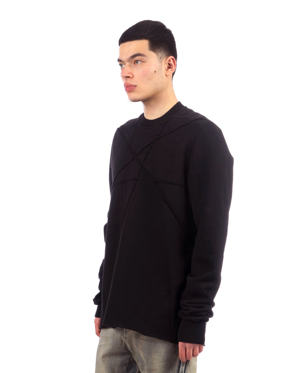 DRKSHDW by Rick Owens | Crewneck Felpa Black - Concrete