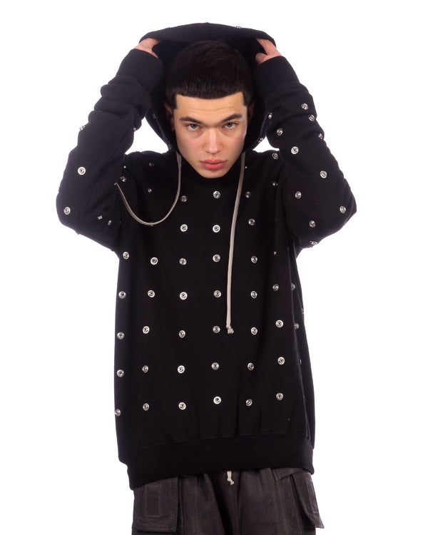 DRKSHDW by Rick Owens | Granbury Hoodie Black - Concrete