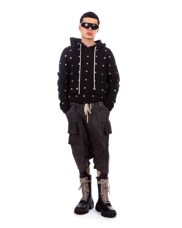 DRKSHDW by Rick Owens | Granbury Hoodie Black - Concrete