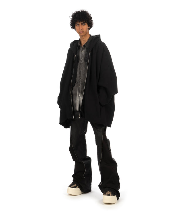 DRKSHDW by Rick Owens | Jumbo Hooded Peter Jacket Black - Concrete