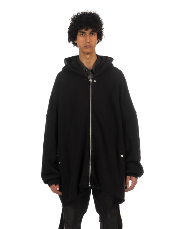 DRKSHDW by Rick Owens | Jumbo Hooded Peter Jacket Black - Concrete