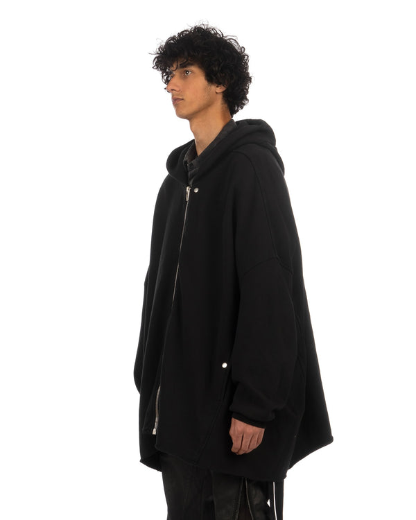 DRKSHDW by Rick Owens | Jumbo Hooded Peter Jacket Black - Concrete