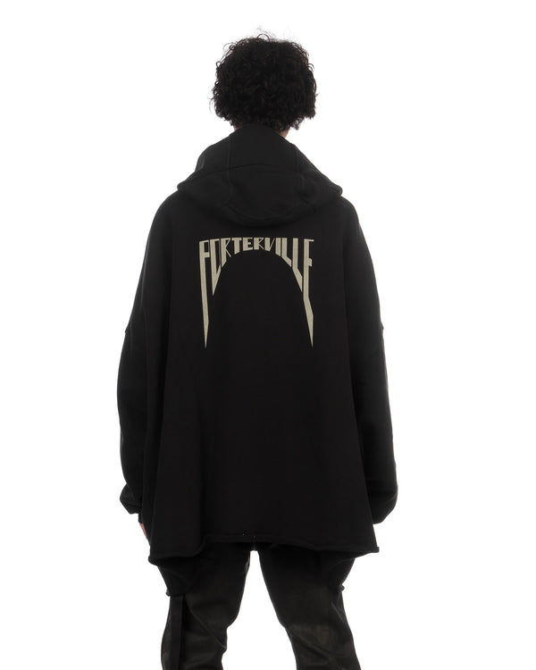DRKSHDW by Rick Owens | Jumbo Hooded Peter Jacket Black - Concrete