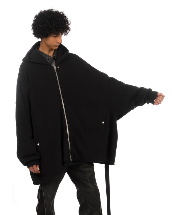 DRKSHDW by Rick Owens | Jumbo Hooded Peter Jacket Black - Concrete