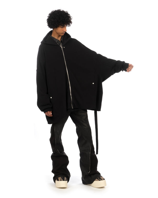 DRKSHDW by Rick Owens | Jumbo Hooded Peter Jacket Black - Concrete