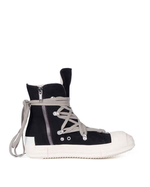 DRKSHDW by Rick Owens | Denim Sneaks Megalace Black Milk Milk - Concrete