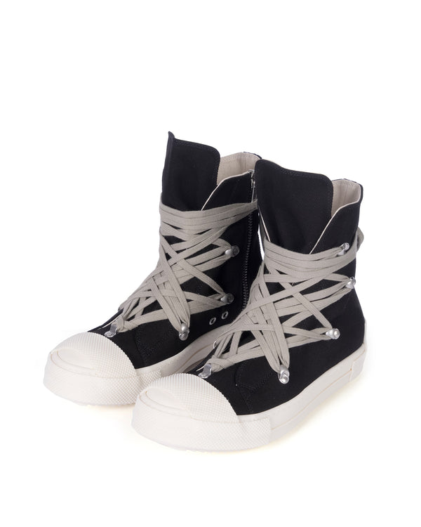DRKSHDW by Rick Owens | Denim Sneaks Megalace Black Milk Milk - Concrete