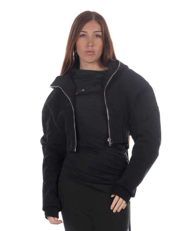 DRKSHDW by Rick Owens | Collage Zipped Hoodie Black - Concrete