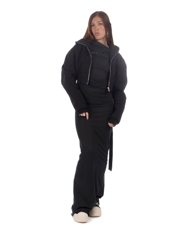 DRKSHDW by Rick Owens | Collage Zipped Hoodie Black - Concrete