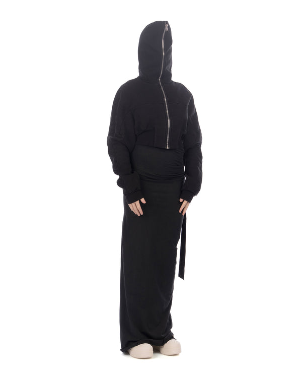 DRKSHDW by Rick Owens | Collage Zipped Hoodie Black - Concrete
