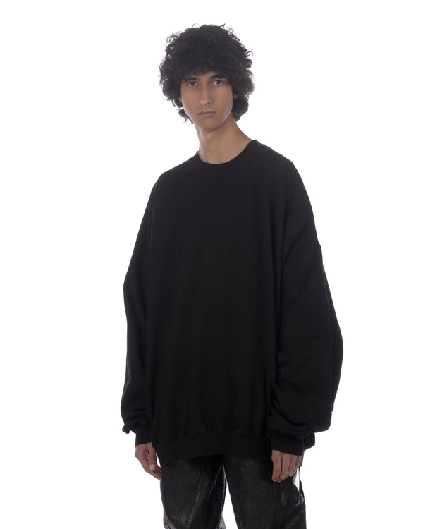 DRKSHDW by Rick Owens | Hun Oversized Crewneck Sweatshirt Black