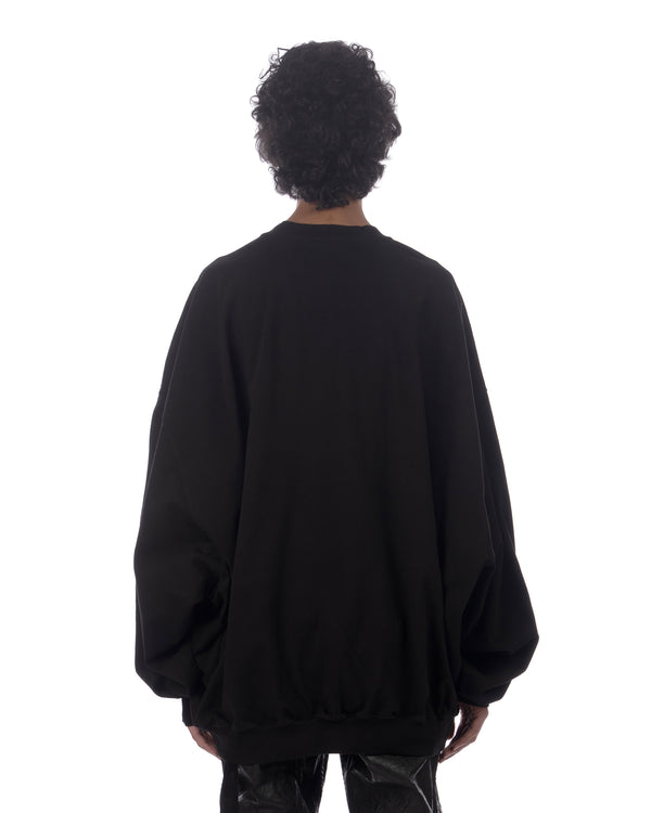 DRKSHDW by Rick Owens | Hun Oversized Crewneck Sweatshirt Black