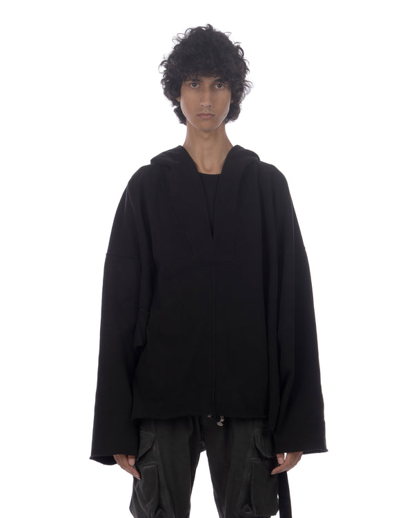 DRKSHDW by Rick Owens | LS Kaftan Knit Sweatshirt Black